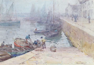 Ein grauer Morgen, Audierne, Bretagne